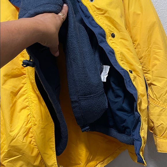 Columbia Interchange Core Winter Jacket in yellow and blue. - Picture 9 of 15
